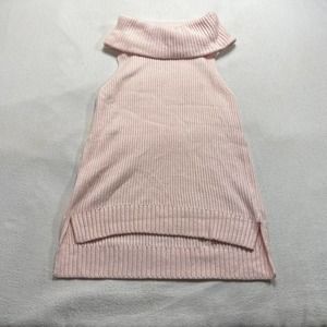 Michael Kors Womens Cowl Neck Pullover Tunic Sweater Sleeveless Pink Size XS